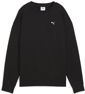 PUMA Mädchen ESS Elevated Comfort Crew TR Hooded Sweatshirt, PUMA Black, XXL