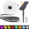 KISUFU 24V Solar Neon LED Streifen, 2835 120 LEDs/m IP65 Wasserdicht Solar Flexible Neon DIY Strip Lichtband mit 1.5W USB-Lade-Plug-in-Solarregler für Garten im Freien, Party, Hochzeitsdekoration.