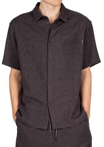 IRIEDAILY Hemd Sammy Summer Shirt, Bio-Baumwolle, Anthracite, M