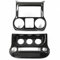 Für Jeep Für Wrangler JK 2011-2017 Mittelkonsole Klimaanlage Schalter Panel Dekoration Abdeckung Trim Innenleisten(Carbon Fiber Look A)