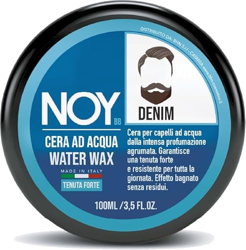 NOY - Water Wax - Wax Denim - Wasserwachs - Starke Befestigung - Starker Halt - Zitrusduft - Haarwachs für Herren
