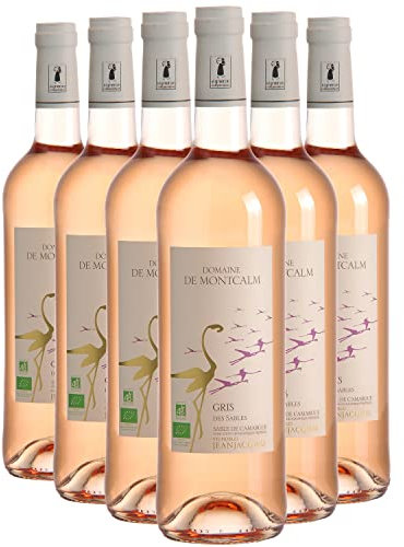 Sable de Camargue Flamant Gris - Rosé 2023 - Domaine de Montcalm - Vin Rosé du Languedoc - Roussillon (6x75cl) BIO