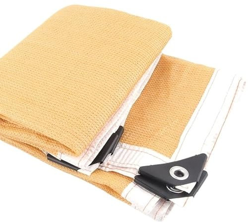 Sichtschutz Terrasse 4 Farben 85% Schattierung Anti-UV Sonnenschutznetz Balkon Sichtschutz Gartenpflanzen Abdeckungsnetz Sonnenschutznetz Balkon Sichtschutz Wetterfest(Beige White Side,1mx1m)