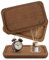 oupados 2 pièces Plateau en Bois Rectangulaire Assiette en Bois Petit Plateau Bois pour Plateaux Alimentaires et Plateaux de Stockage Restaurants D'hôtels à Domicile 20×12×2cm