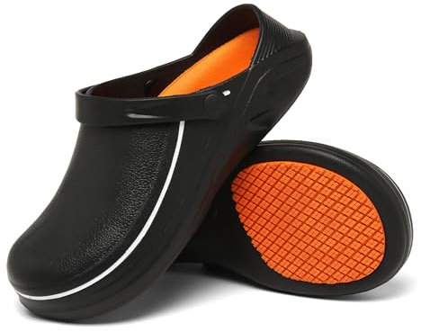 Bella Bays Women's Chef Schuhe Wasserdicht Ölbeständig rutschfest Garten Schuhe Easy Clean Krankenpflege Schuhe EU36