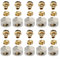 Efficient Underfloor Heating Solution - 1-20 Set Of Nickel Plated Manifold Connectors Fitting 16mm Pipes, Perfect For Large Homes(10pc)