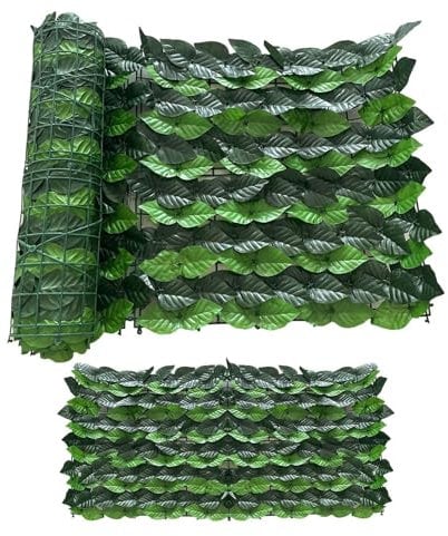 Artificial Ivy Privacy Fence, Faux Ivy Privacy Fence, Balcony Privacy Fence, Hedge Leaf and Grapevine Privacy Fence, Durable Wall Protection for Garden and Patio