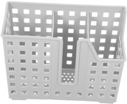 Artibetter 2pcs Wall Mounted Kitchen Utensil Storage Basket Plastic Draining Chopstick Box Silverware Organizer Dishwasher Compatible Cutlery Holder for Countertop Storage