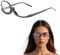 Yphzmtz Make-up-Brille, Reversible Linsen-Falt-Lesebrille, Schwenkbare Make-up-Brille für Mädchen, Frauen - 2.5