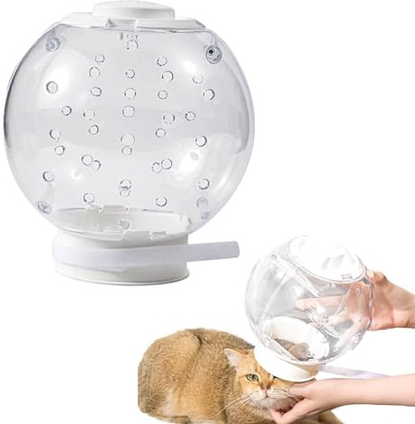 Cagoule ou Muselière Respirante pour Chat – Masque de Protection Transparent Anti-Morsure et Anti-Griffures, pour Toilettage, Transport, Soins Vétérinaires et Calme