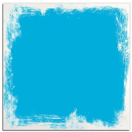 Wallario Wandbild aus Holz Hellblau - 50 x 50 cm in Premium-Qualität: Brillante Farben