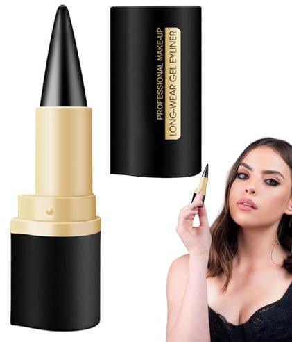 Long Wear Gel Eye Liner- Matte Schneller trockener Eyeliner | Eyeliner Bleistift wasserdicht | Smudge Proof Eyeliner Bleistift | Langlebige natürliche schwarze Eyeliner -Creme für Frauen Mädchen