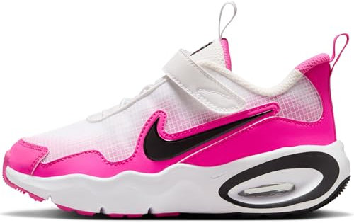 NIKE Air Max Nova (Bambini più Piccoli) Scarpa, Bianco Nero Laser Fucsia, 35 EU