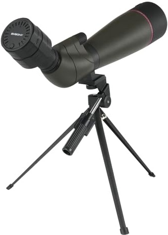 Svbony SV13 20-60 x 80 cannocchiale con fotocamera WIFI SC002, treppiede stabile, adattatore smartphone, ottica HD BAK4 FMC, IPX7 impermeabile prisma Porro Spotting Scope per birdwatching, fauna