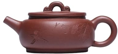 GAOJUNAN Teaware Zisha Teapot,Chinese, Handmade Purple Clay,For Household,120ml Loose Tea Maker