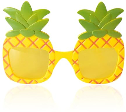 Rurunklee Ananasbrille | Lustige Ananas-Sonnenbrille für Party, tropische Party, Sommerzubehör für Männer, Kinder, Fotografie, Reisen, tägliche Ausflüge, Strand, Pool, Urlaub