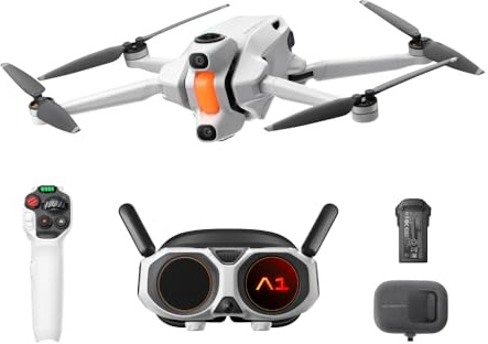 Antigravity A1 – Drone 360 8K, contrôle Point-to-Fly pour adultes, enfants et débutants, évitement d’obstacles, 249 g et rabattable, Deep Track, retour automatique, portée de 10 km, édition auto | Fotocamera 8K, occhiali immersivi, controllo del movimento point-to-fly, principianti, prevenzione degli ostacoli