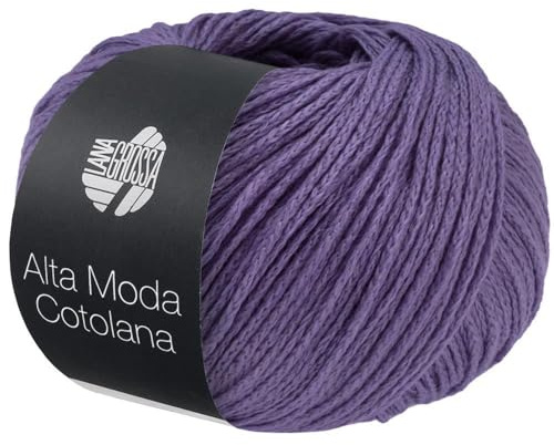 LANA GROSSA Alta Moda Cotolana | Edles Kettengarn aus 45% Schurwolle (Merino superwash), 45% Pima Baumwolle & 10% Polyamid| 50g Wolle zum Stricken & Häkeln | 150m Garn FB 66