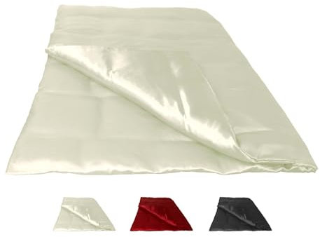 beties Glanz Satin Bettbezug ca. 155x220 cm Premium Bettwäsche schwere Qualität & edel, fein fließend aus deutschem Unternehmen (Champagner)