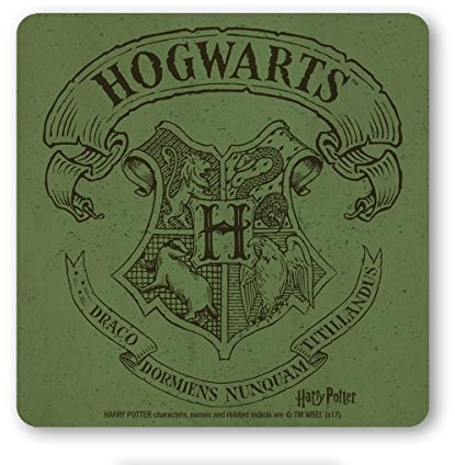 Logoshirt® Harry Potter I Hogwarts I Blasón I Vintage I Posavasos I Corcho I 10x10cm I Impresión Duradera I Diseño Original con Licencia