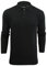 BRAVE SOUL Mens Knitted Polo Shirt Long Sleeved (Jet Black) M