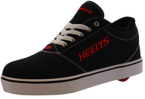 HEELYS Unisex-Erwachsene GR8 Pro 20 Schuh mit Rollabsatz, Schwarz/Weiß/Rot, 44.5 EU