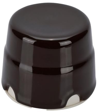 FANTON Scatola di derivazione in ceramica Ø 80 mm colore Marrone vintage per impianti stile retrò cassetta rotonda in porcellana 84033BW