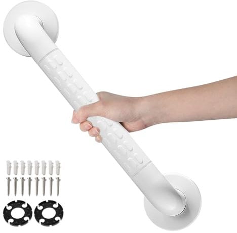 BONADE Rutschfest Haltegriffe Dusche Edelstahl Wannengriff Griffstangen für Senioren Wandhaltegriff Ø35mm Sicherheitsgriff Badewannengriff für Kinder Anti-Rutsch Duschgriffe für Bad WC