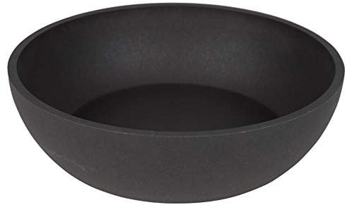 District 70 - Bamboo Hundenapf - Dunkelgrau - Large: 21 x 21 x 6, 3 cm (1.600 ml)