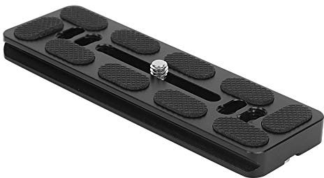 Entatial Aluminum Alloy Quick Release Plate, 120mm Rapid Connect QR Sliding Plate Camera Mount Arca Swiss with 1/4in Screw for Arca Mount Ballhead