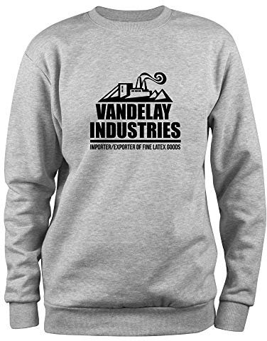 STYLETEX23 Sweatshirt Vandelay Industries Logo, M grau