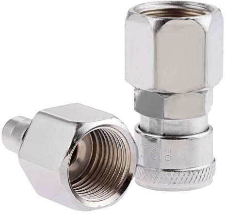 Air Line Hose Fittings 1/2 BSP Female Thread Quick Release Coupler Connector-Pack of 2
