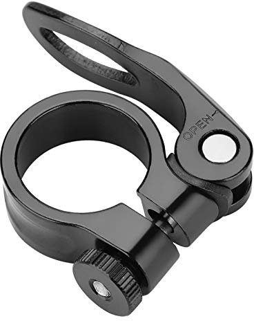 Morsetto Reggisella Per Bici Morsetto Per Tubo Sella Per Mountain Bike a Sgancio Rapido Per Reggisella Da 25,4 mm(nero)