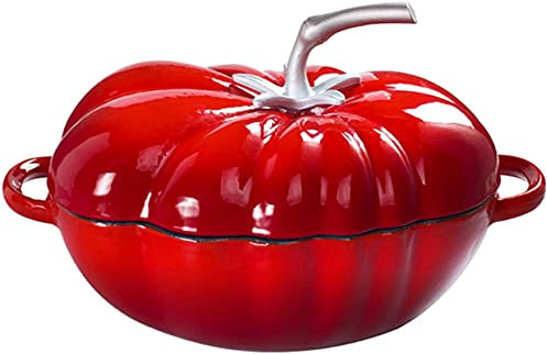 ksamwjf Pumpkin Casserole Dish With Lid Enameled Cast Iron Dutch Oven Non Stick Pan Pumpkin Stew Soup Stock Pot Casserole Cookware Cook