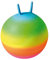 EDUPLAY Regenbogen-Hüpfball - Hüpfball - Kind - Indoor - Standardgröße - Griffen