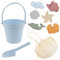 8-teiliges Strandspielzeug aus Silikon mit tragbarer Strandtasche für Kinder, Strand-Set mit Sandspielzeug, Shovel Bucket Set, Sandspielzeug, Sandbox, Spielzeug für Kinder, Outdoor, Sommer