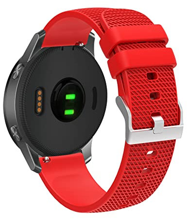 Axcellent Silikon Armband für Garmin Vivoactive 4S / Venu 2S / Vivomove 3S, Sanft Sport 18mm Quick Release Wasserdicht Ersatzarmband Armband für Fossil Women's Gen 6 / Gen 5E