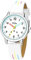 KDM Kinderuhr Jungen Mädchen Lernuhr Kinder Armbanduhr Analog Quarz Leder Leuchtend Wasserdicht Uhr Zeit Lehrer, Geschenke für Kinder 3-12 Jahre, Weiß