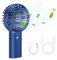 TECKNET Handheld Fan, Portable USB Hand Held Fans Rechargeable Mini with 5200mAh Power Bank, Mini Personal Electric Fan 3 Adjustable Speed Desk Fan for Home/Office/Travel (Blue)