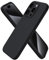 ORNARTO Compatible with iPhone 15 Pro Case 6.1, Slim Liquid Silicone 3 Layers Full Covered Soft Gel Rubber 15 Pro iPhone Case Cover 6.1 inch-Black