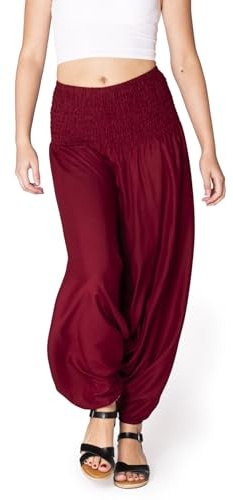 PANASIAM Aladinhose einfarbig korallen rot M