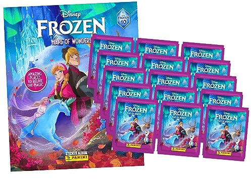 Panini Die Eiskönigin Sticker - Frozen Reise voller Wunder (2023) - 1 Album + 15 Tüten Sammelsticker