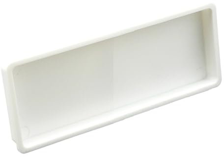 Endstück Abdeckung für Lüftungssystem Lüftungsrohr Flachkanal 110x55 mm zur Verhinderung von Rückströmungen in Rohren Lüftungskanal PVC Rohr