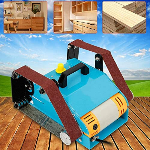NVYAZJ 950W Mini Belt Sander Electric Belt Grinder Machine, Double Axis Disc Sander Belt Sander with 110V/240V 1000-7000r/min Belt Size 1.6''-26.8'' Dimensions 12.2''*9.8''*7.5''