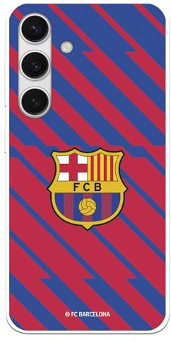 Schutzhülle für Samsung Galaxy S24 FC Barcelona BarÇa Schutzschild für Ihr Handy, flexible Silikonhülle, offizielle FC Barcelona Lizenz