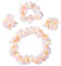Cabilock Satz Party gefälligkeiten Mini-Nussknacker-Ornamente Armbänder Partyzubehör Löwe hochzeitszubehör Kronkorken Stirnband Blumengirlande Kranz Blumenkrone Blütenblatt Halskette Weiß