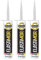 ELASTIMOR Mortero Sellador, Cemento Express, Impermeable, para encintados, llagueados, sellados, rejunteados, reparaciones, Tubo 310 ml x3