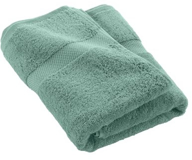Douceur d'Intérieur, Drap de Douche (70 x 130 cm) Elegance Celadon, 100% Coton Uni