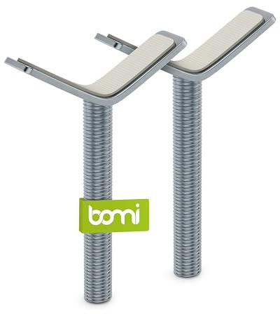BOMI Treppenschutzgitter Spindel aus Metall | 2 Stück in Silber | Y-Adapter für Treppengeländer | Zubehör Türschutzgitter für Treppen Geländer | Einfache Befestigung für Baby Schutzgitter