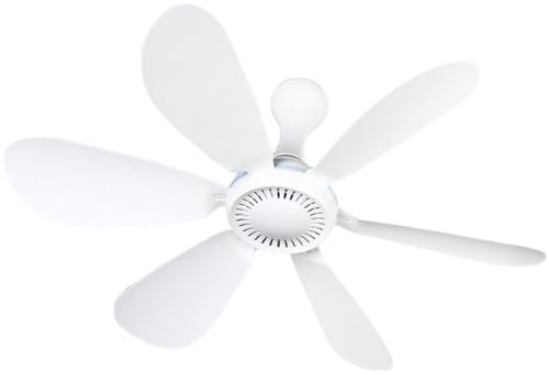AHDFY Ventilador Techo, Ventilador Silencioso, Ventiladores De Techo Baratos, Puerto USB, Fuente De AlimentacióN De BateríA De 12v 8w, 6 Aspas, Apto para SalóN, Dormitorio